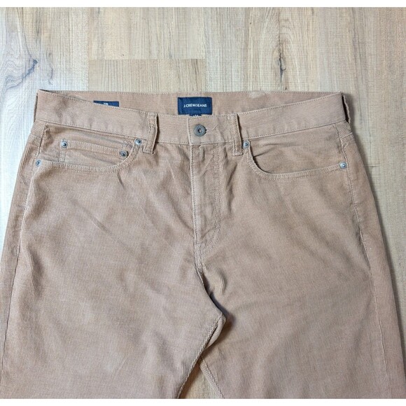 J Crew Jeans 770 Straight Corduroy Size 34X32 Beige Pants Pockets Men's - Picture 3 of 10